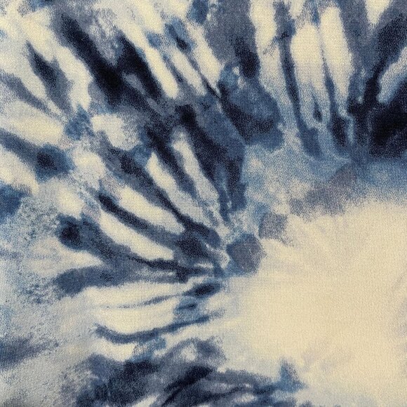 CATO Plus Size Tie-Dye Cold Shoulder Top 22/24W Blue White - Picture 8 of 8